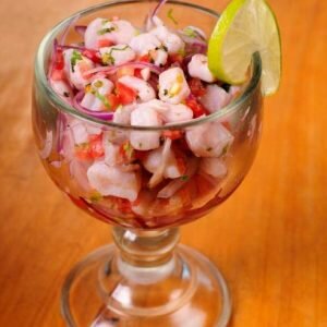 Ceviche de camarón guatemalteco