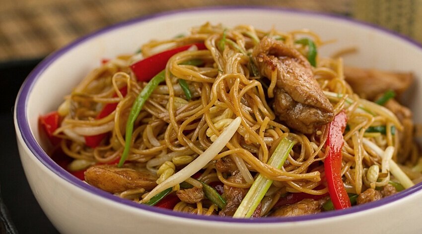 Chow mein guatemalteco